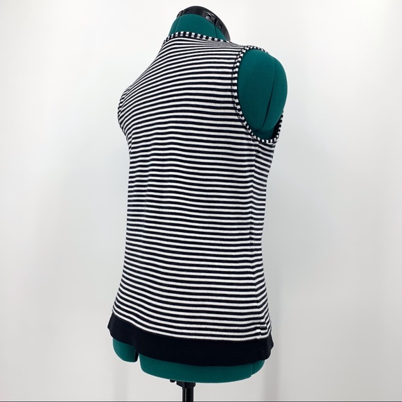 Orly Sport Black and White Layered Look Tank Top S - Picture 8 of 16